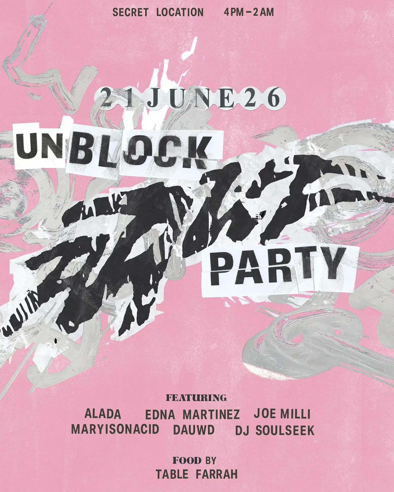 African Acid Is The Future: unBLOCK PARTY event poster