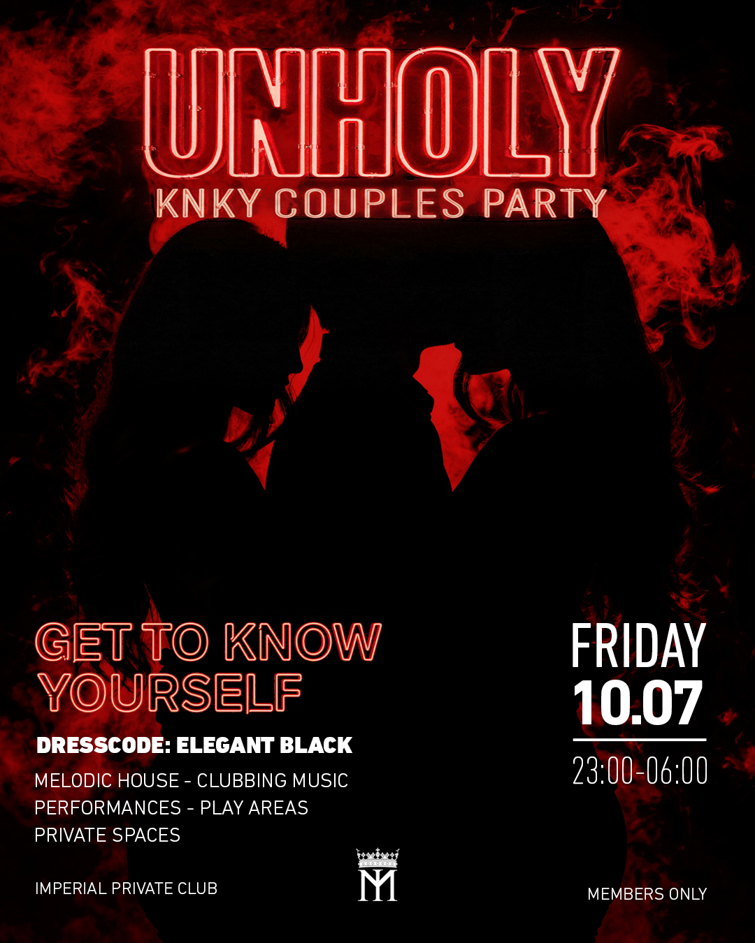UNHOLY – A Kinky Couples Party event poster