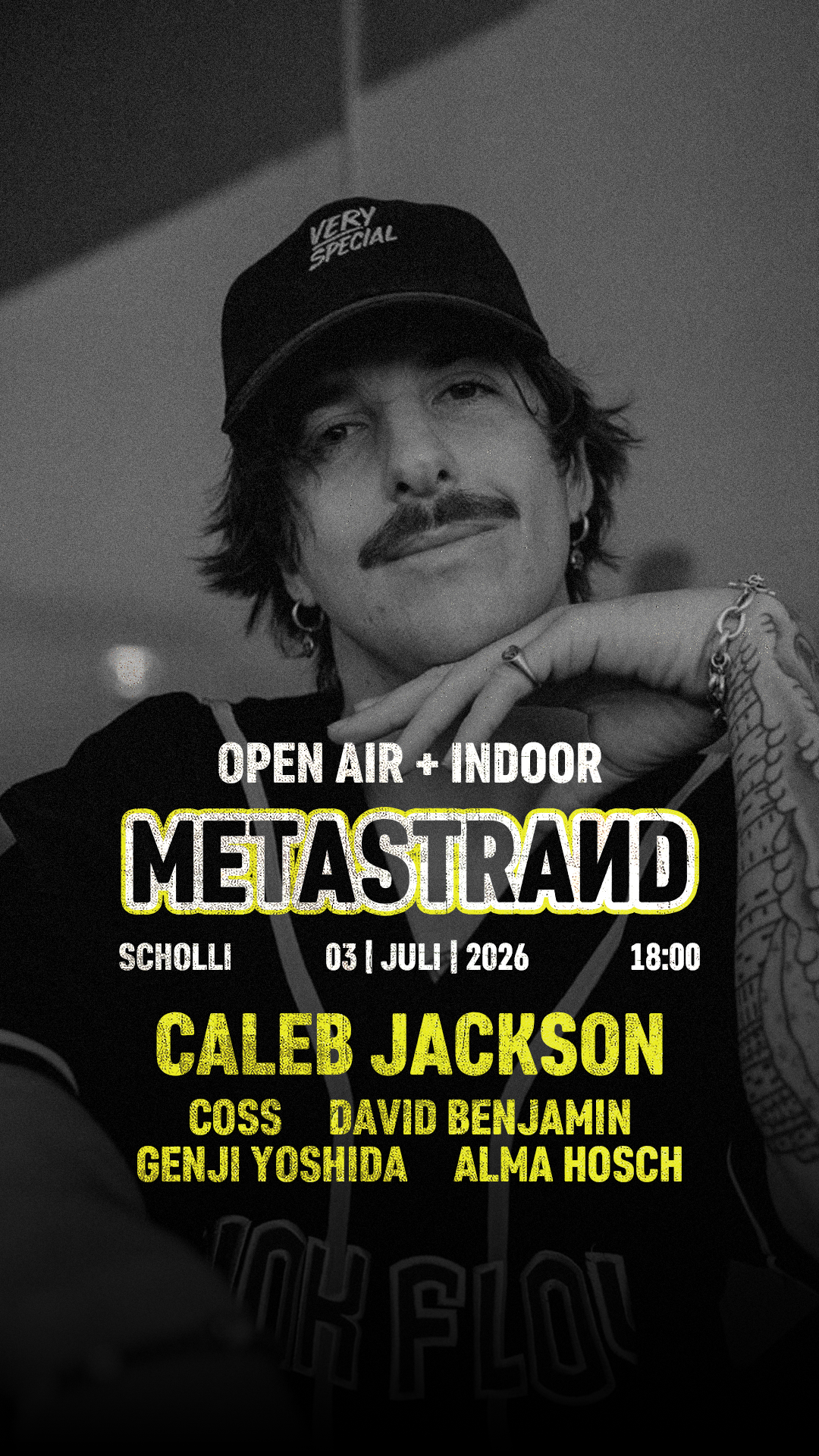 Metastrand w. Caleb Jackson OPEN AIR & INDOOR event poster