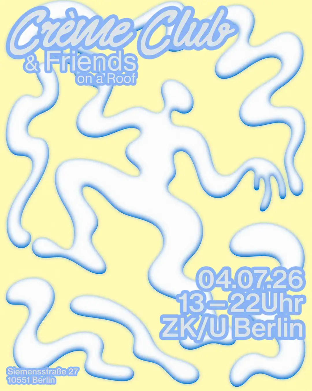 Crème Club & Friends on a Roff event poster