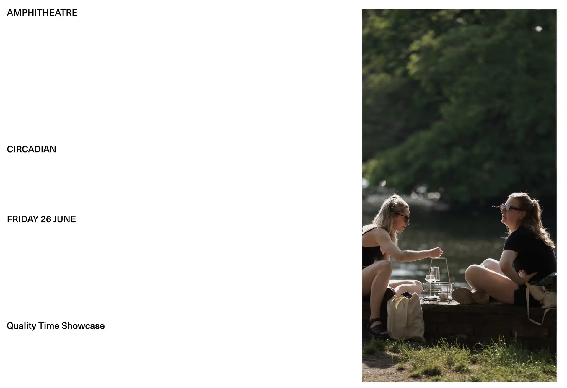 Amphitheatre by Circadian - Quality Time Showcase (Friday) event poster