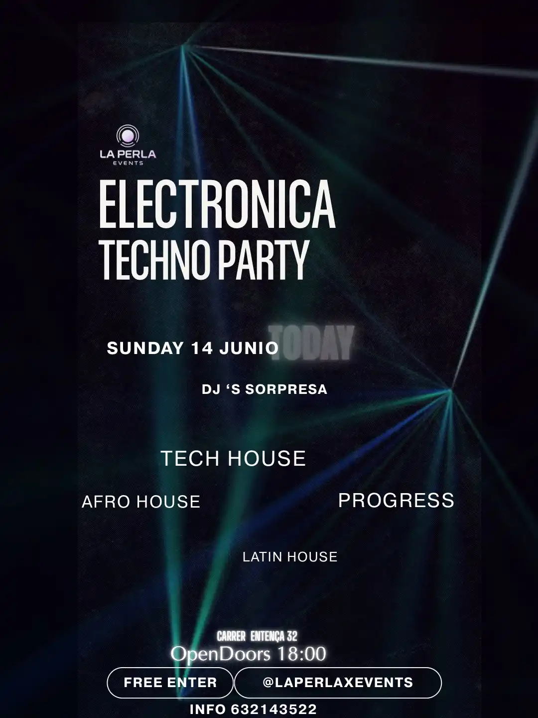 Electronics Party FREE event poster