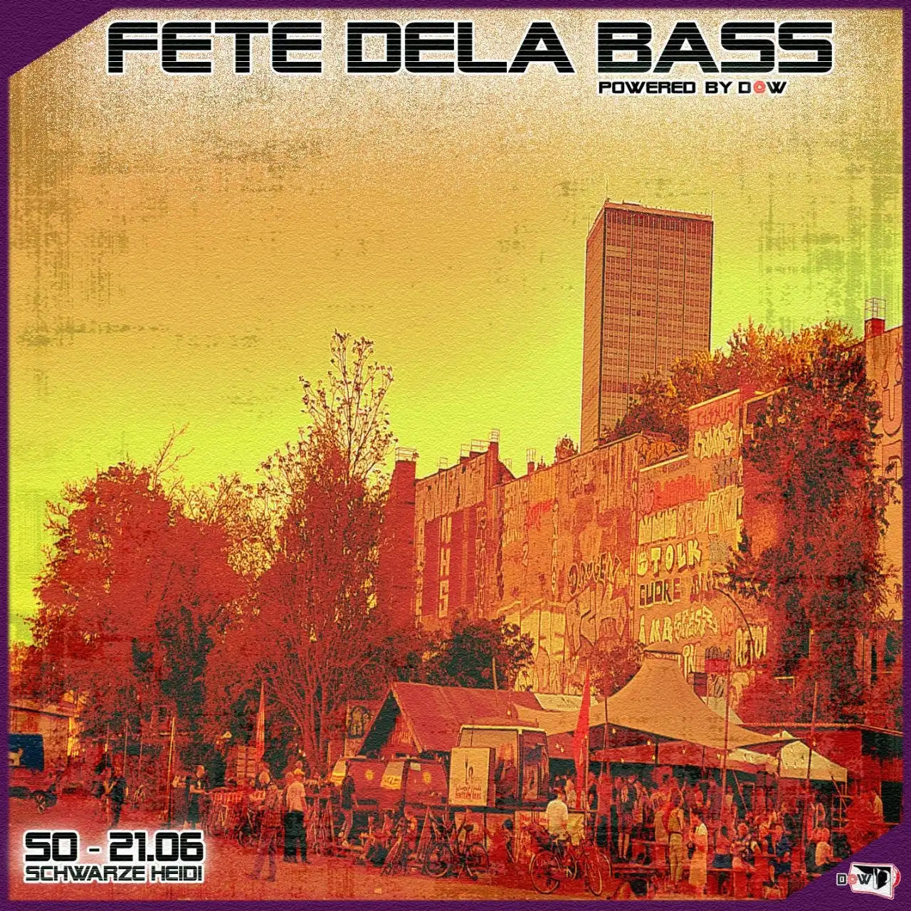 Fete dela Bass event poster