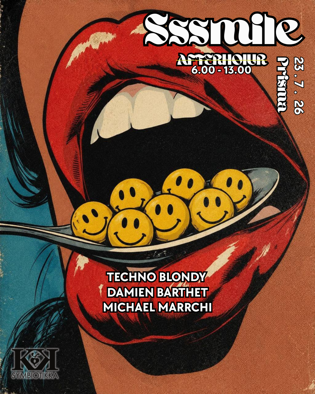 Sssmile Afterhour event poster