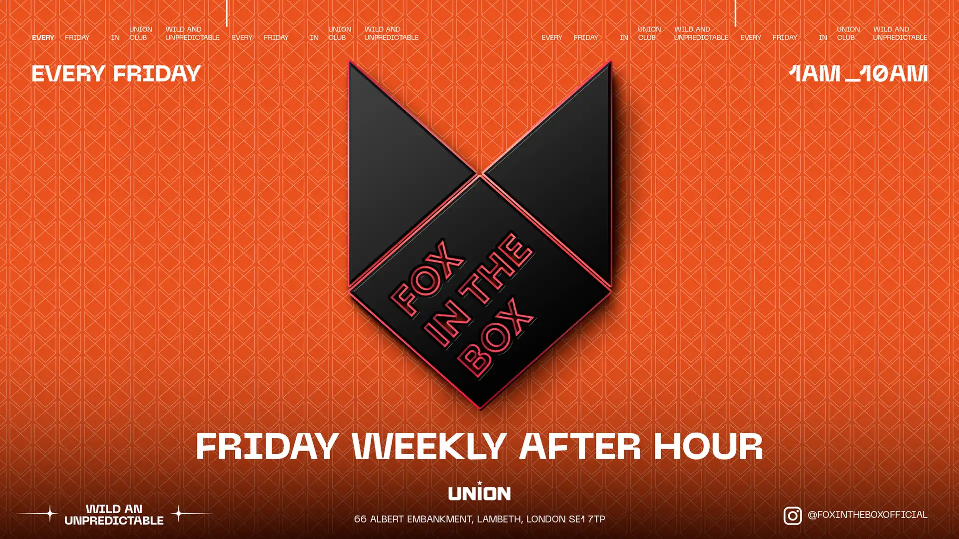 AFTER PARTY at FOX IN THE BOX event poster