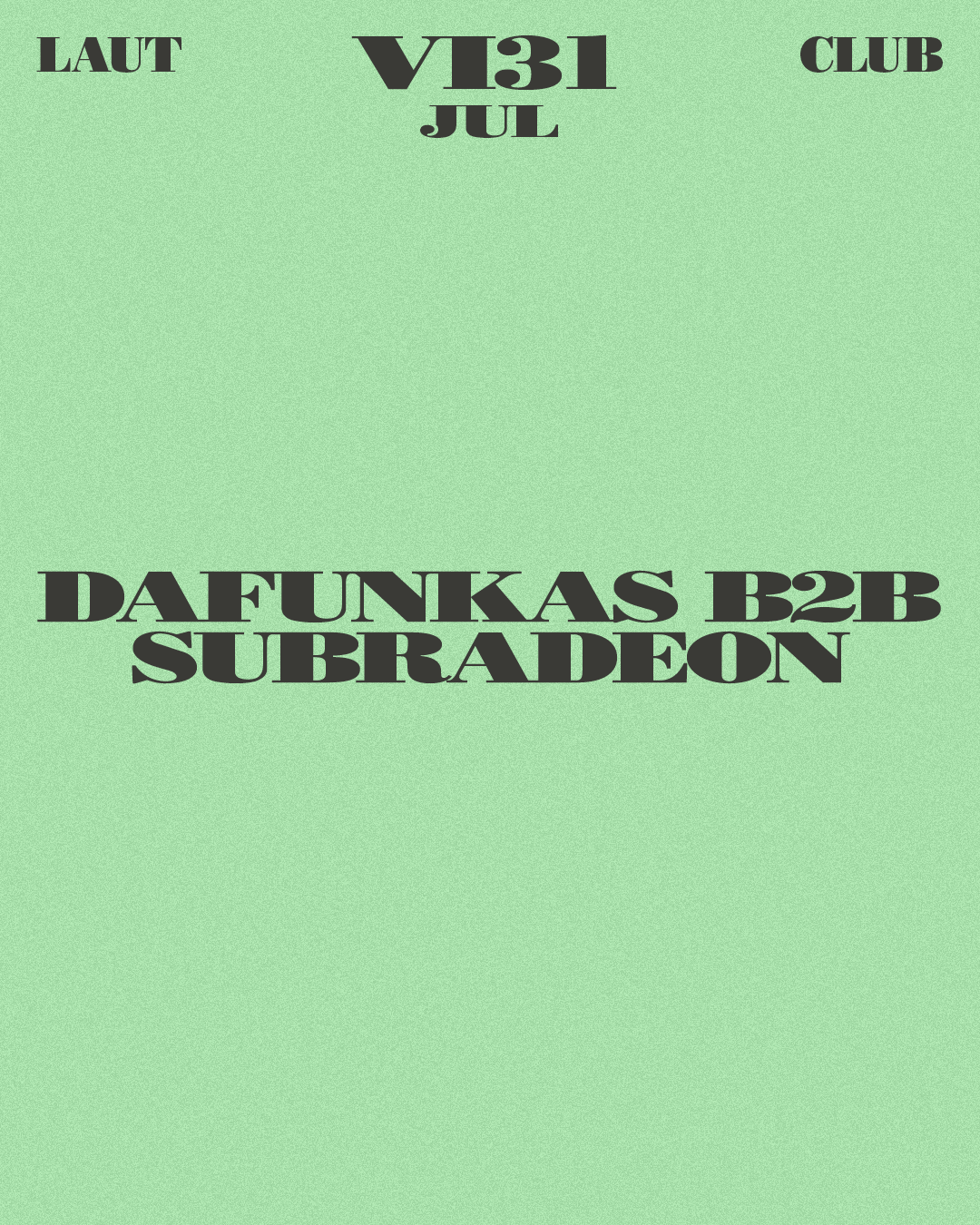 Dafunkas B2B Subradeon event poster