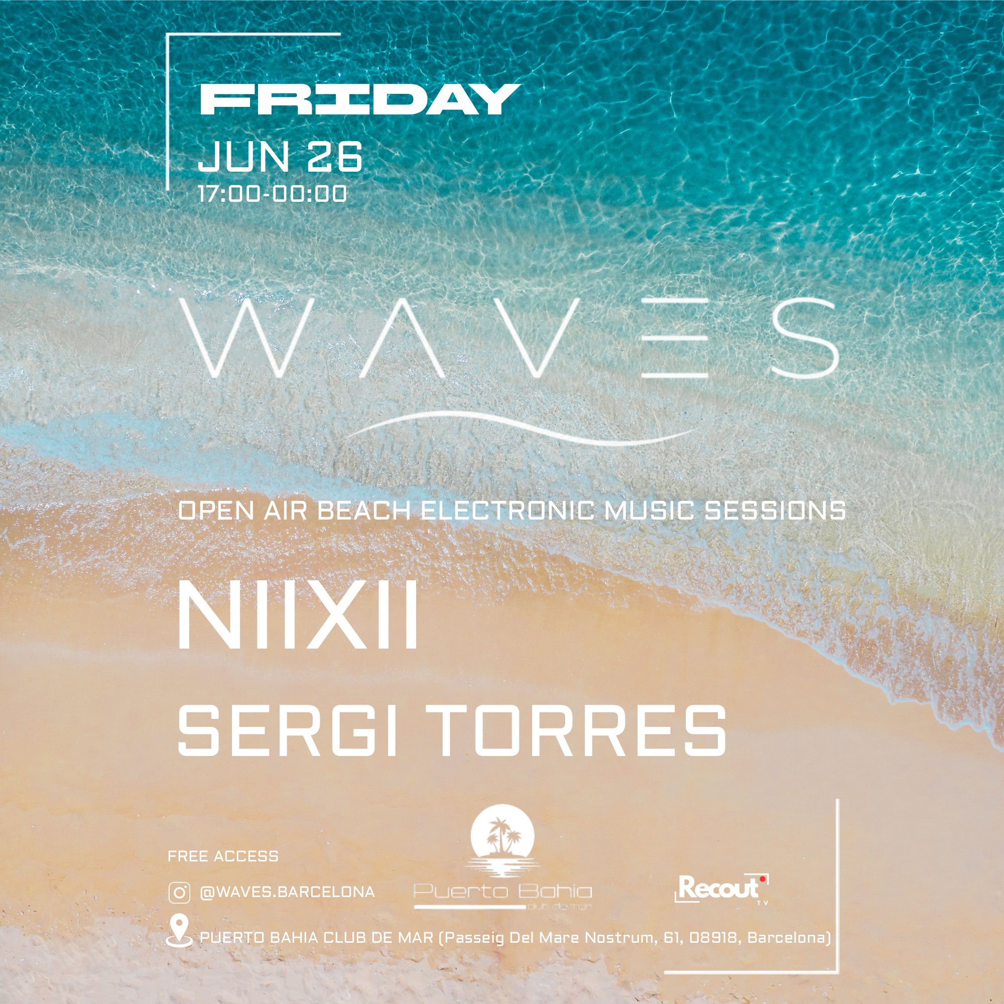 WAVES BARCELONA event poster