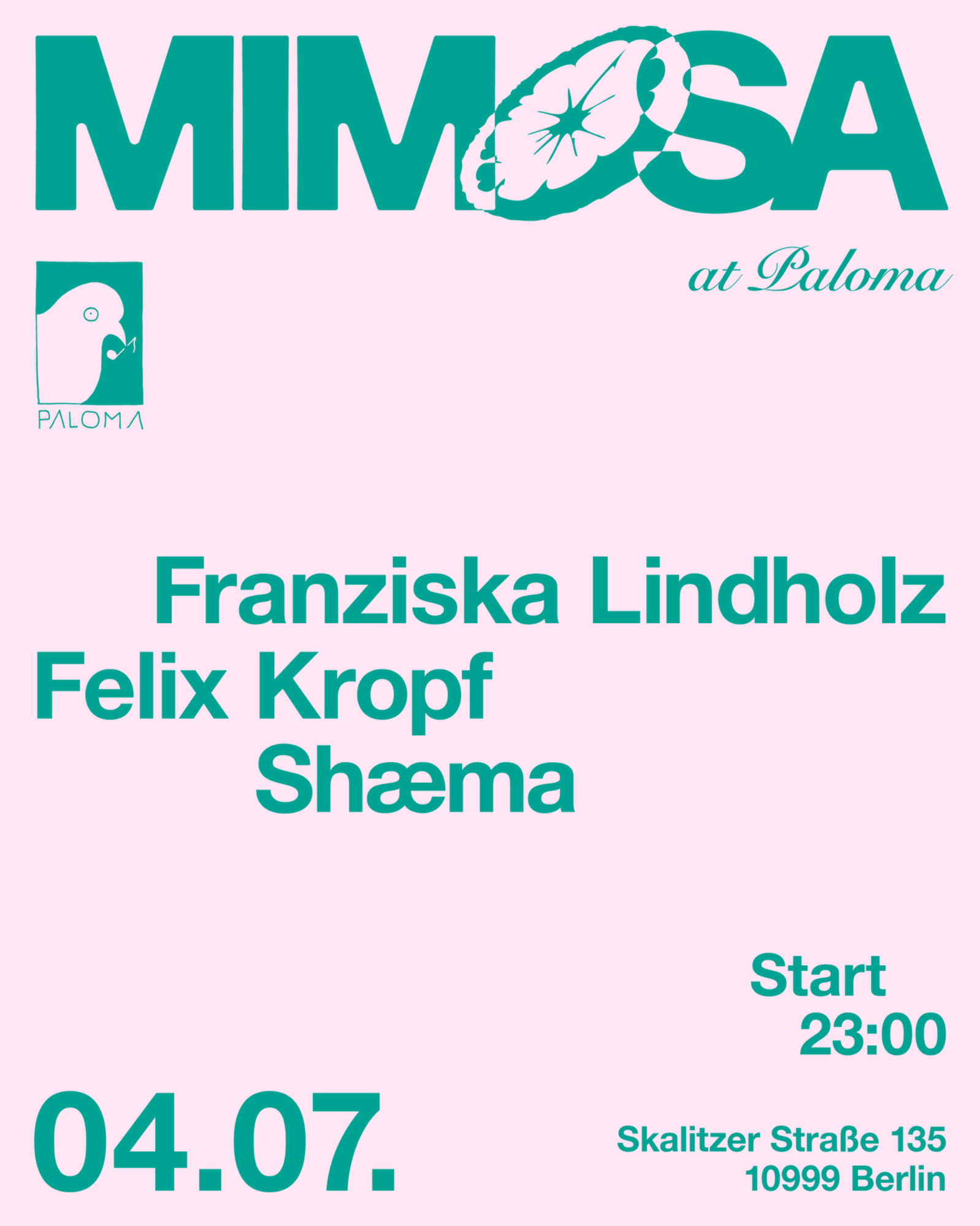 MIMOSA event poster