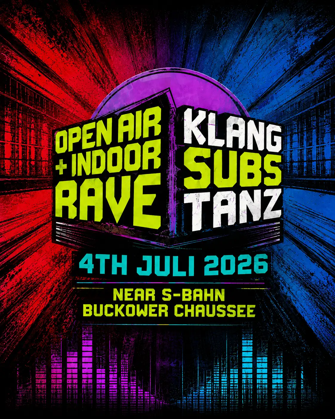 OPEN AIR + INDOOR RAVE // KlangSubsTanz event poster