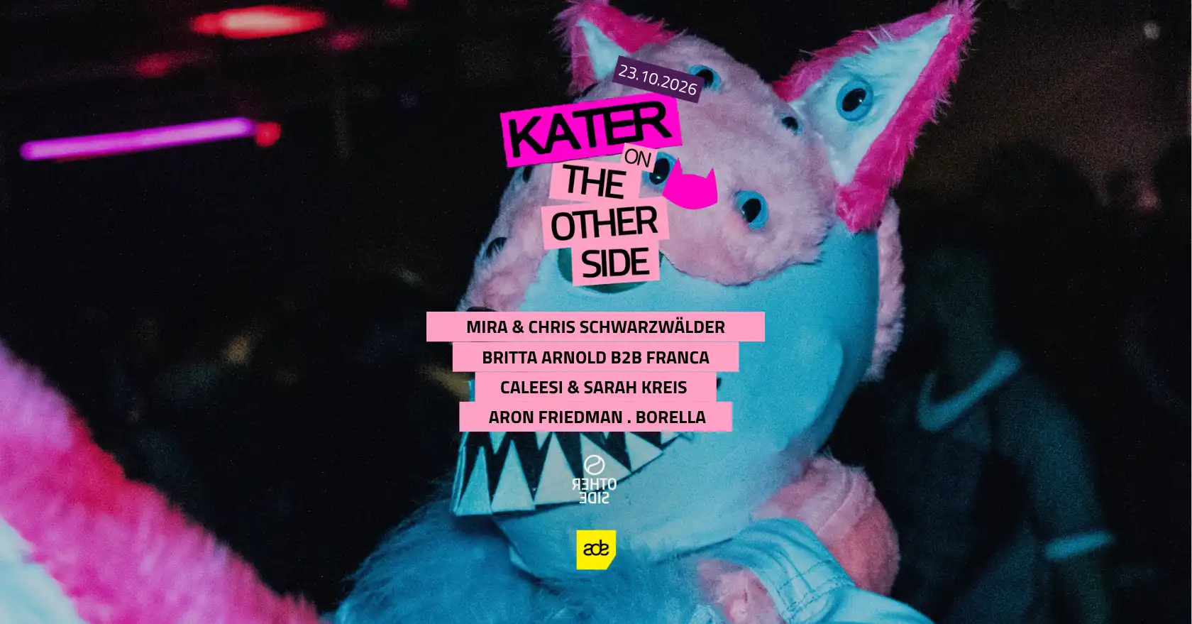 Kater on THE OTHER SIDE event poster