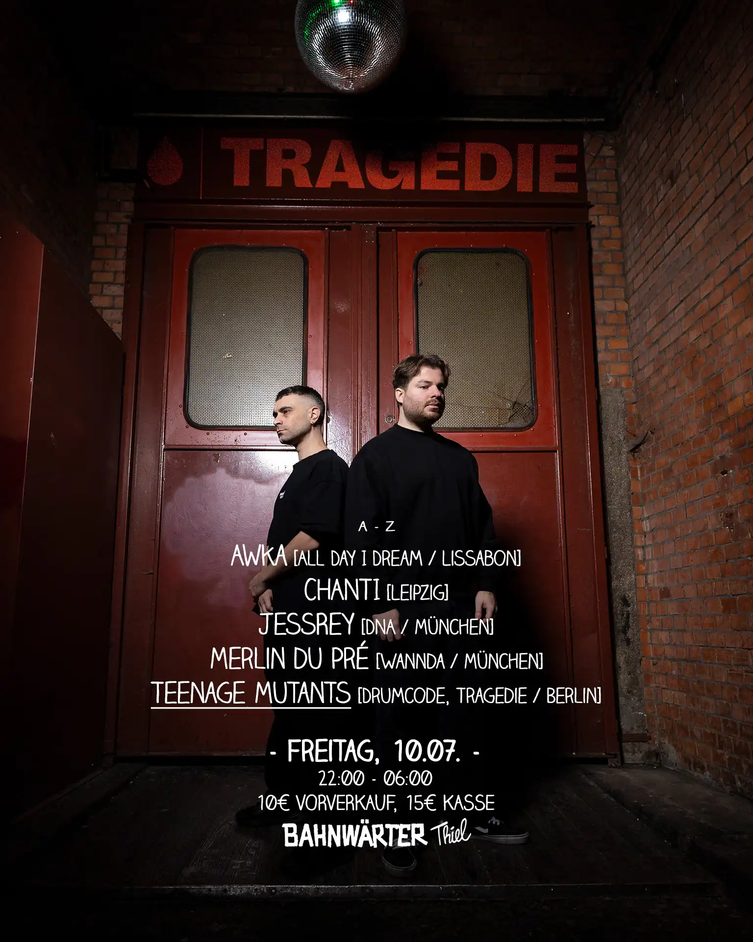 Tragedie mit Teenage Mutants event poster