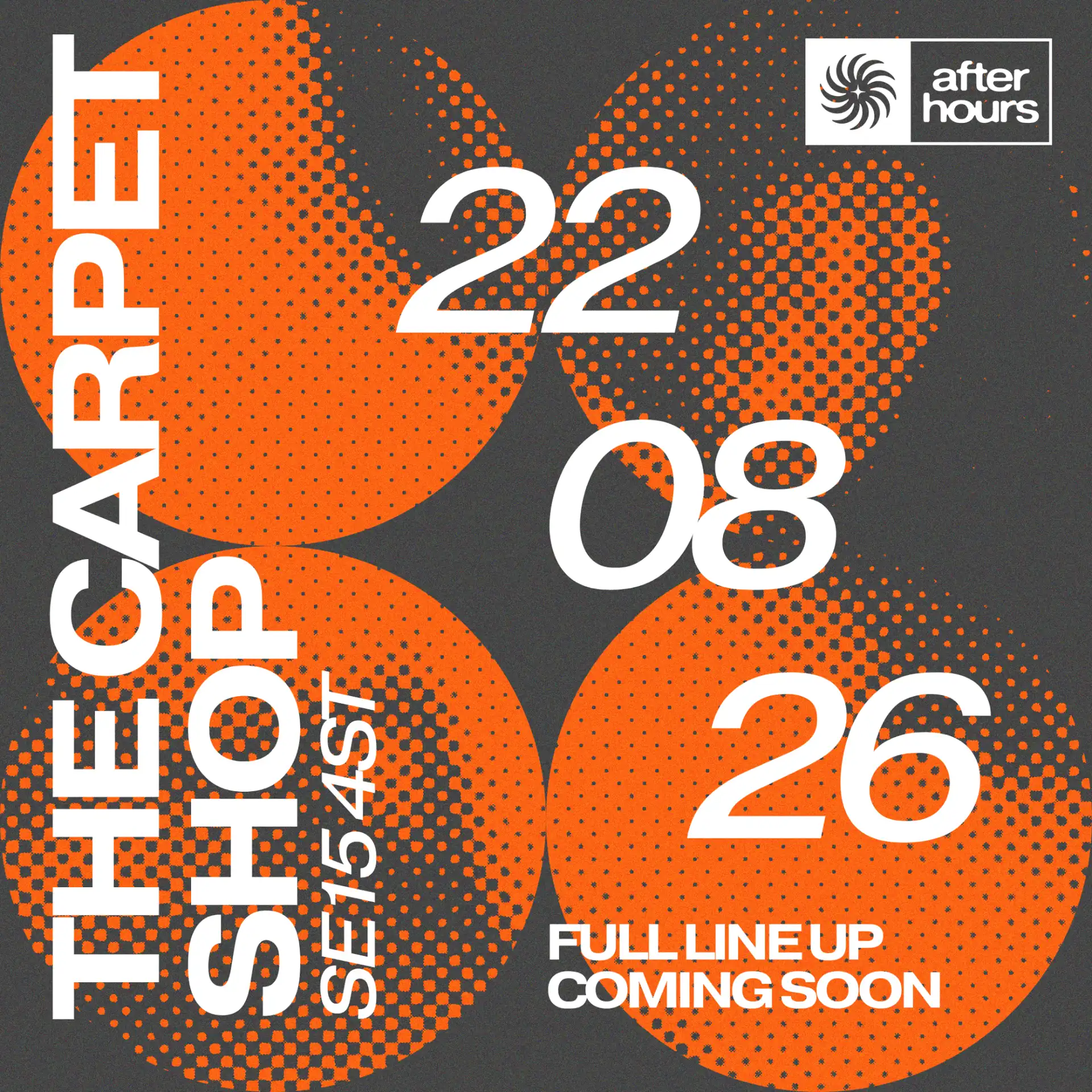 After Hours presents: event poster