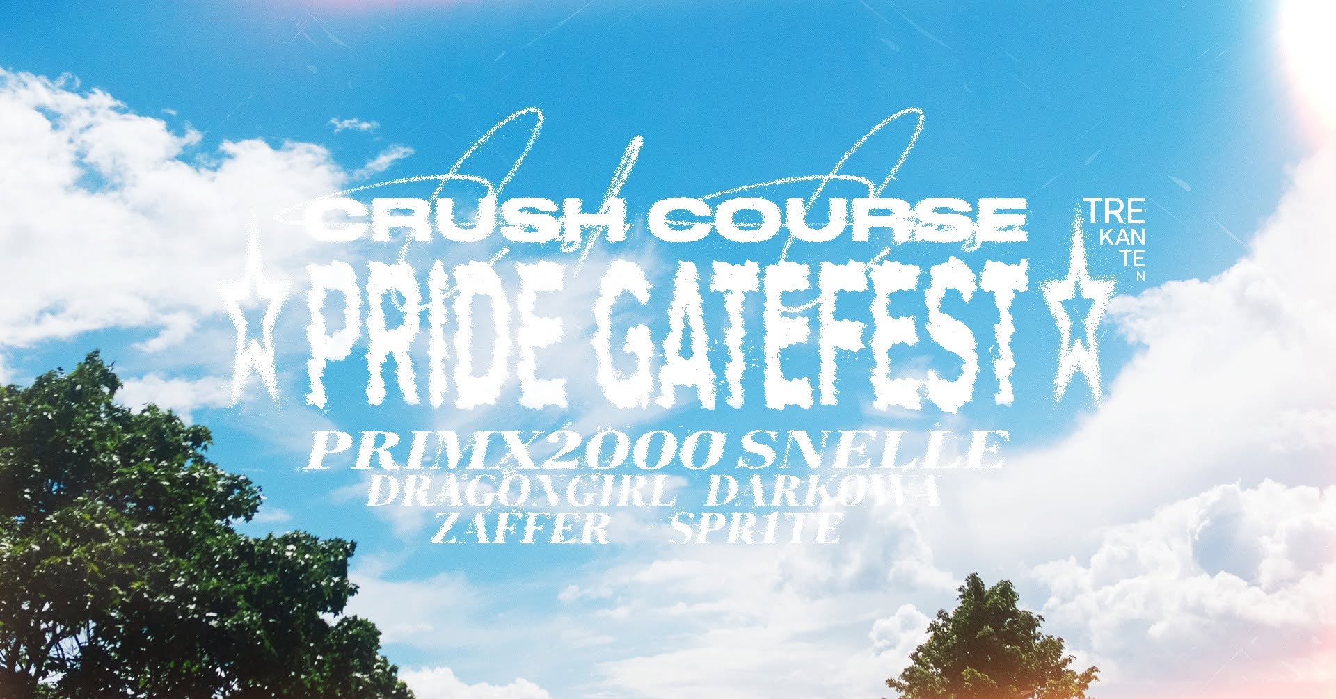 *Pride Gadefest* Crush Course / Trekanten event poster