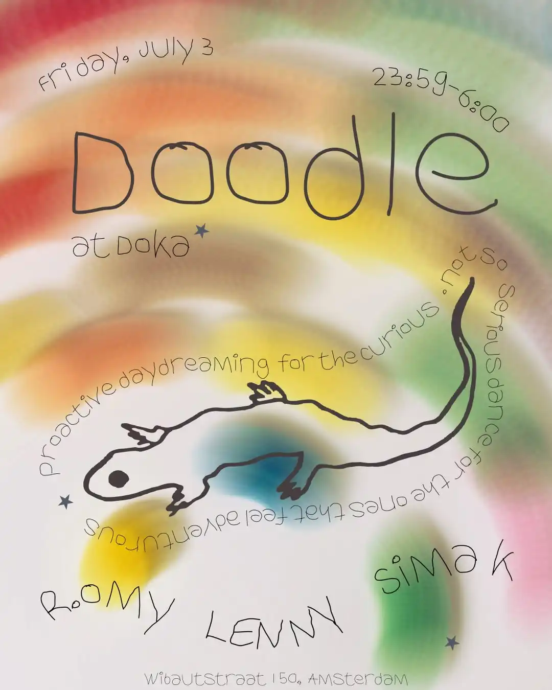 Doka Summer Studio x Doodle event poster