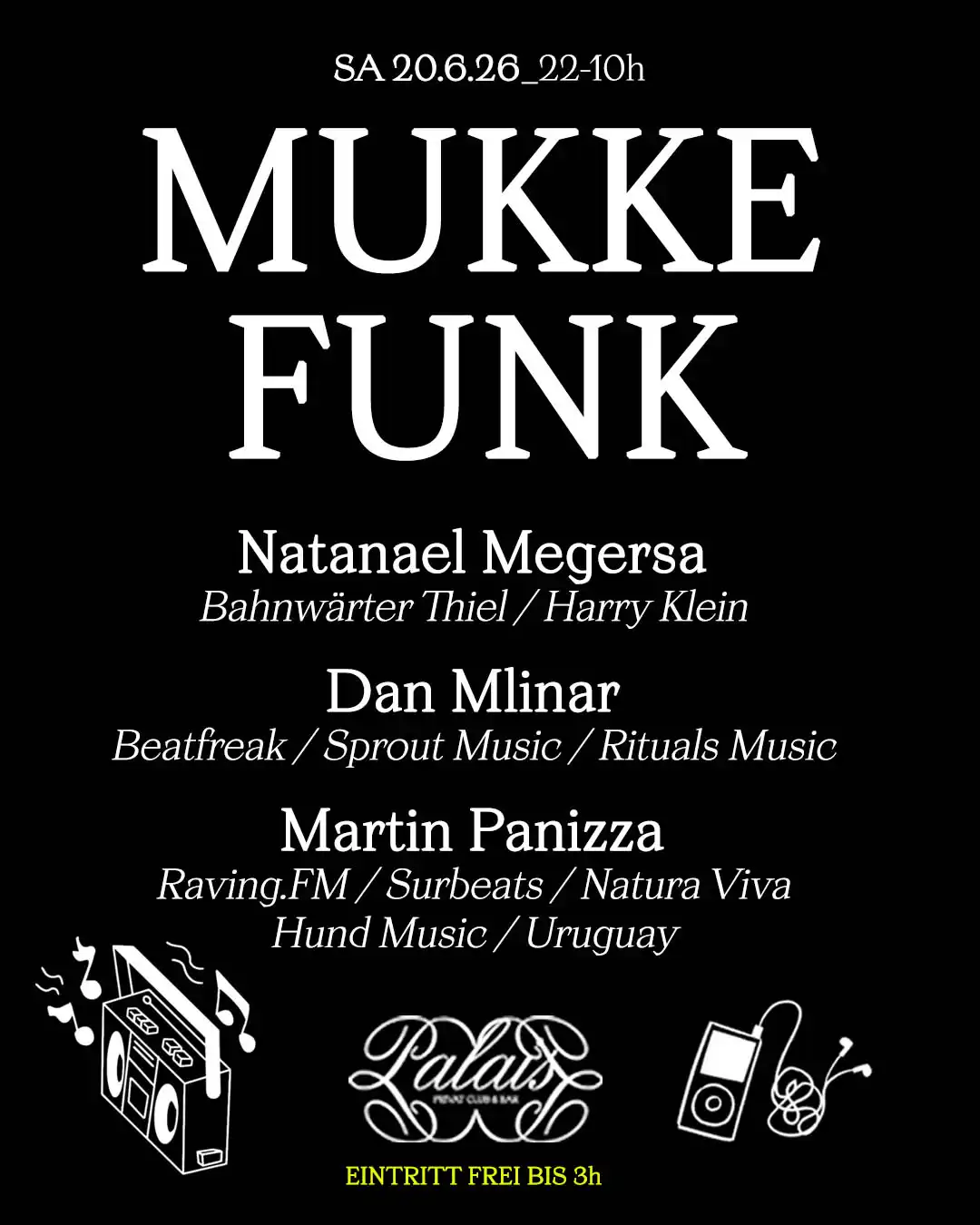 MUKKE-FUNK event poster