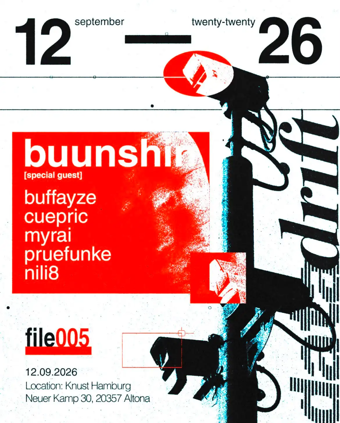 Datadrift FILE005: with Buunshin event poster