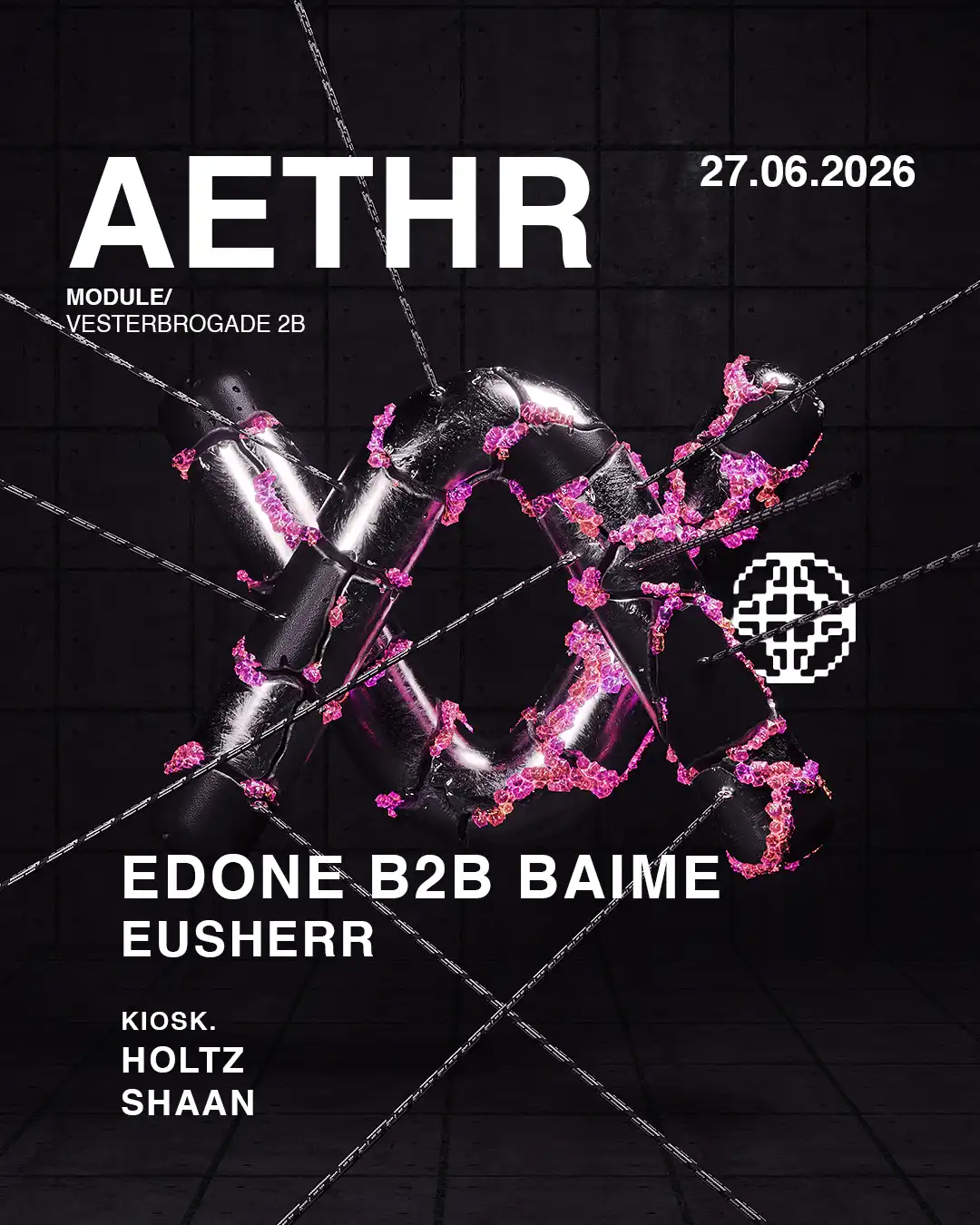 AETHR X EdOne b2b Baime event poster