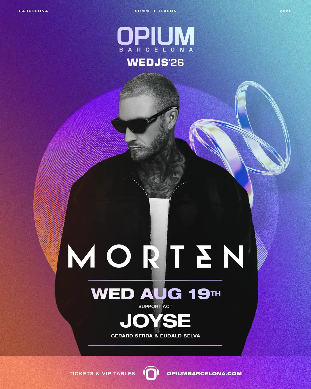 WEDJS pres Morten event poster