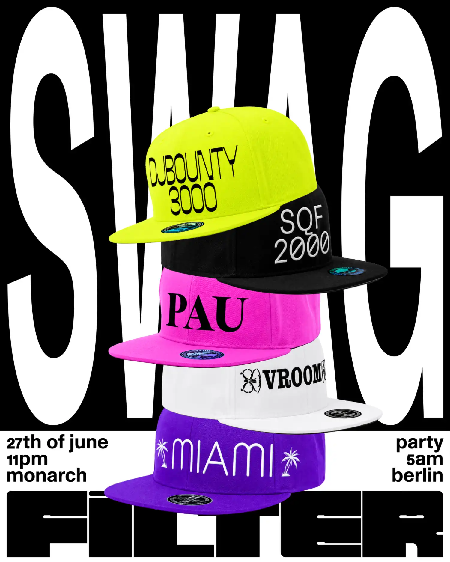 FiLTER #SWAG Party event poster