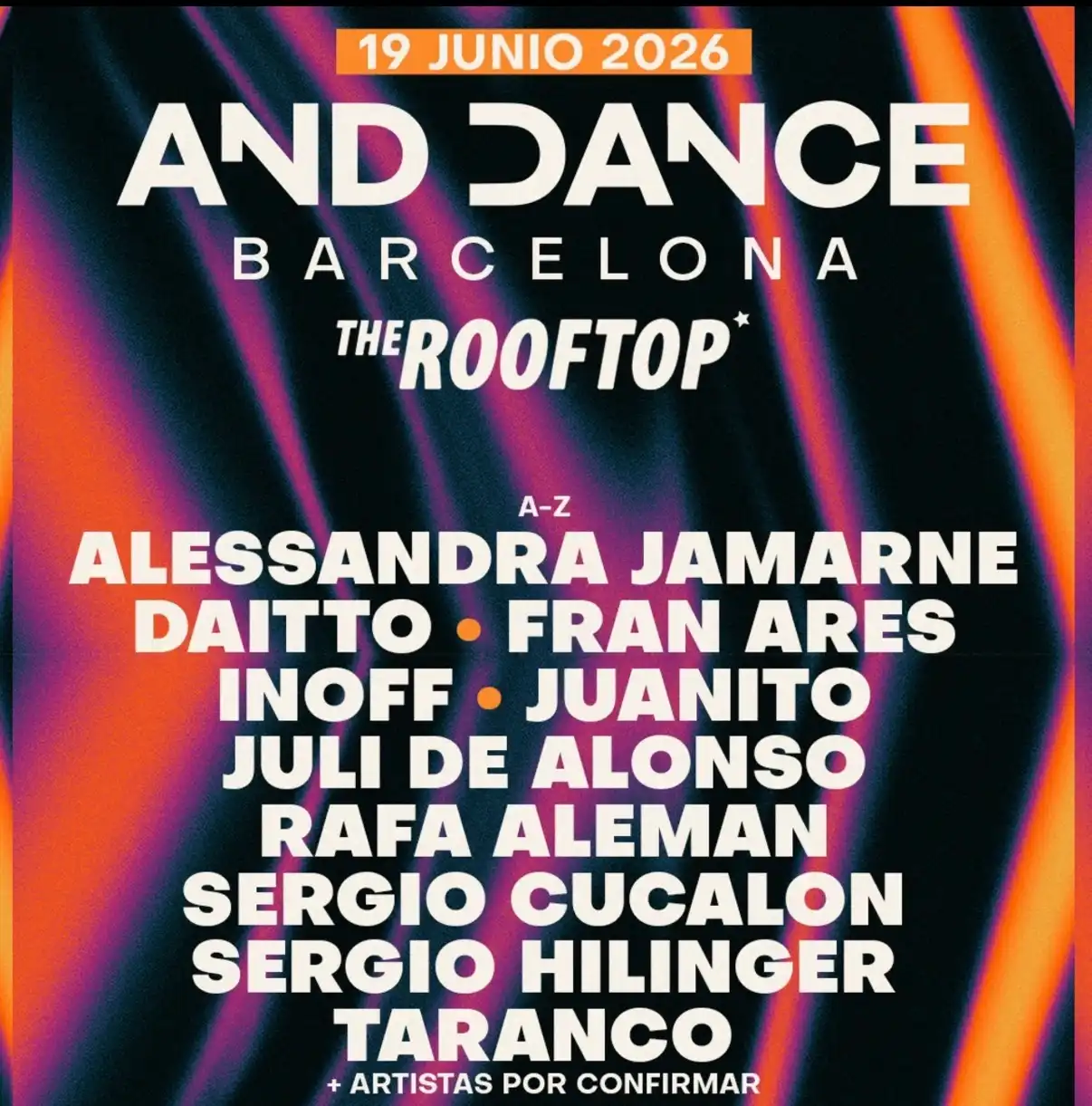 THE ROOFTOP OFFWEEK pres. AND DANCE event poster