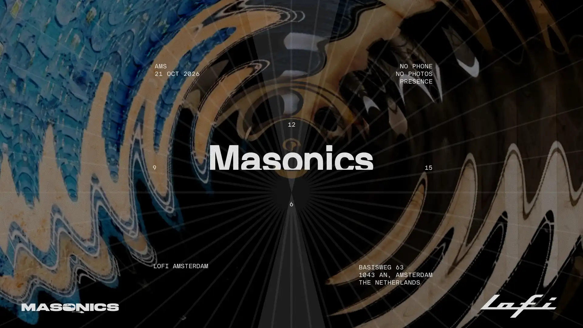 ADE - MASONICS event poster