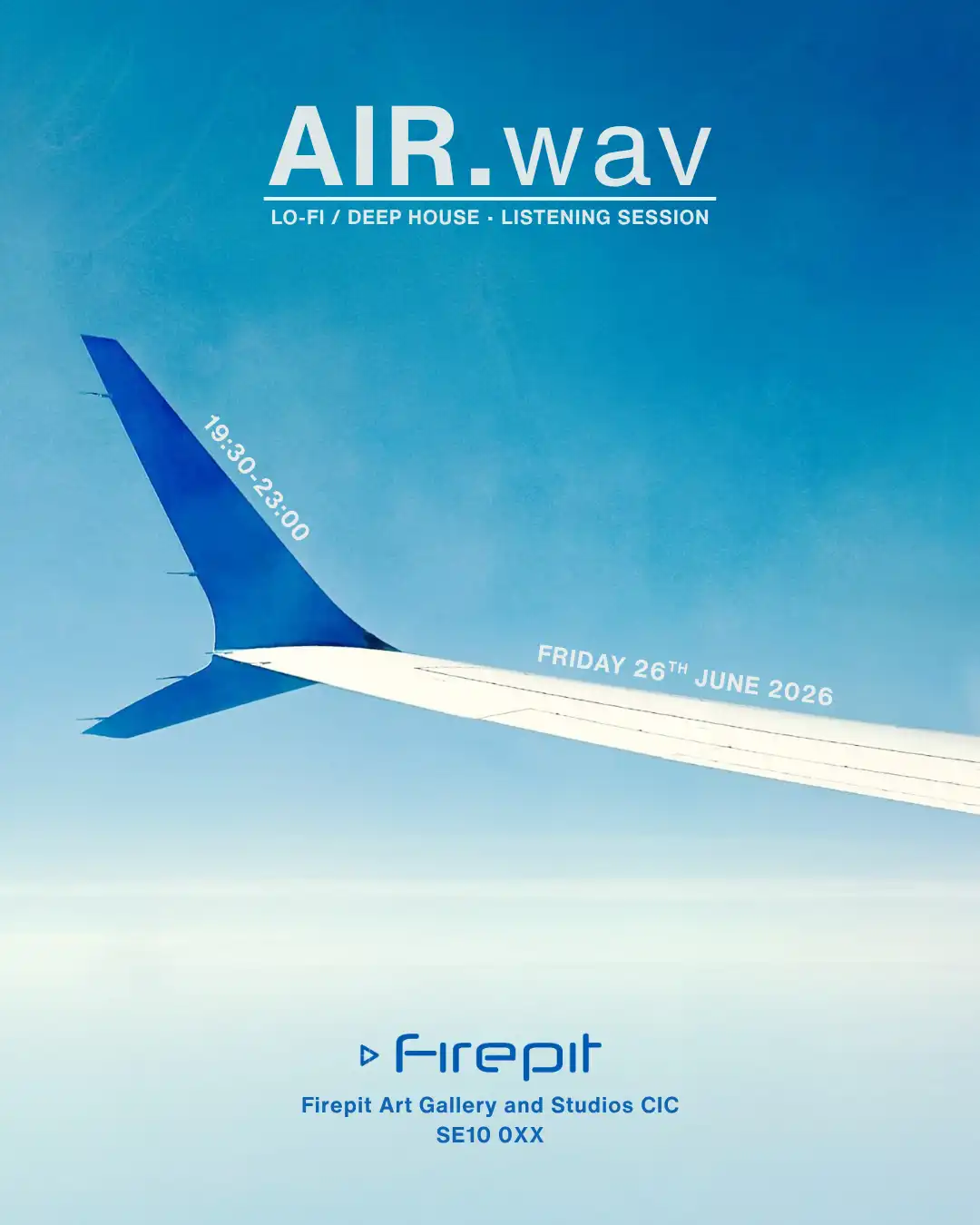 AIR.wav // Firepit Art Gallery event poster