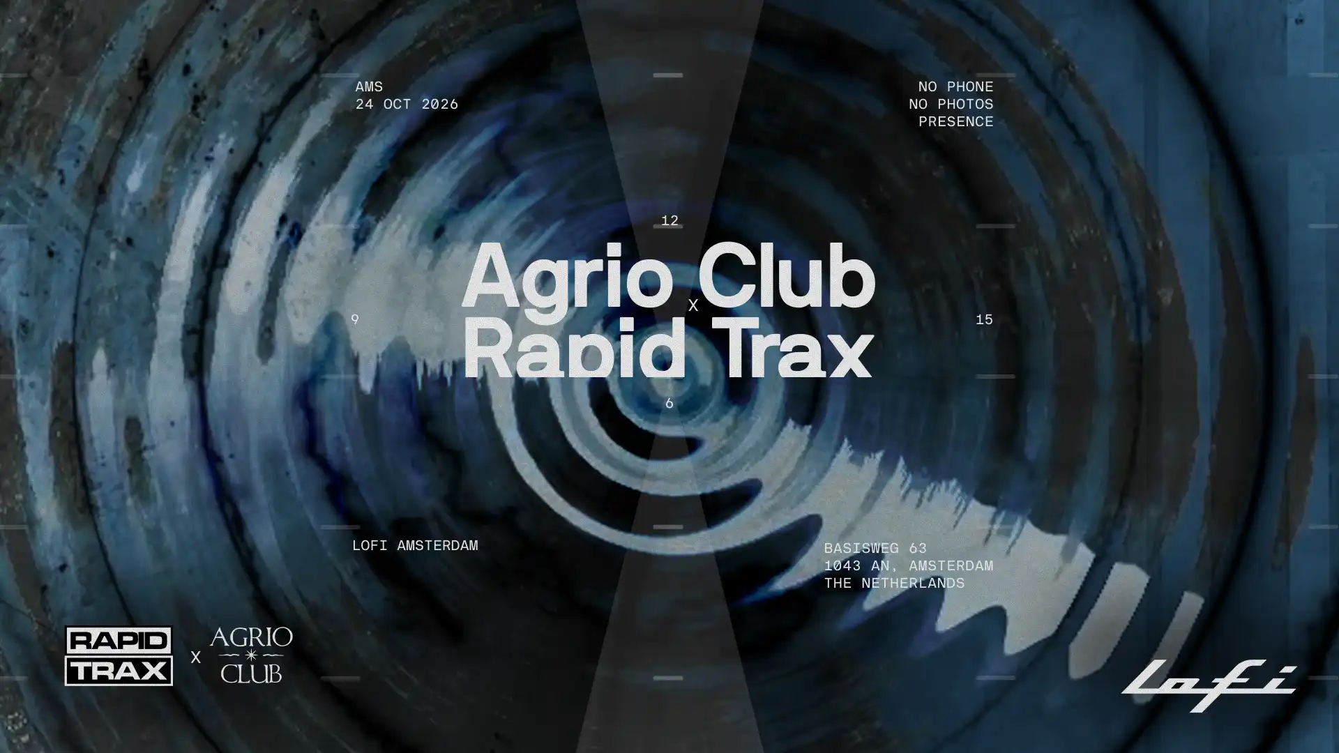 ADE - Agrio Club x Rapid Trax event poster