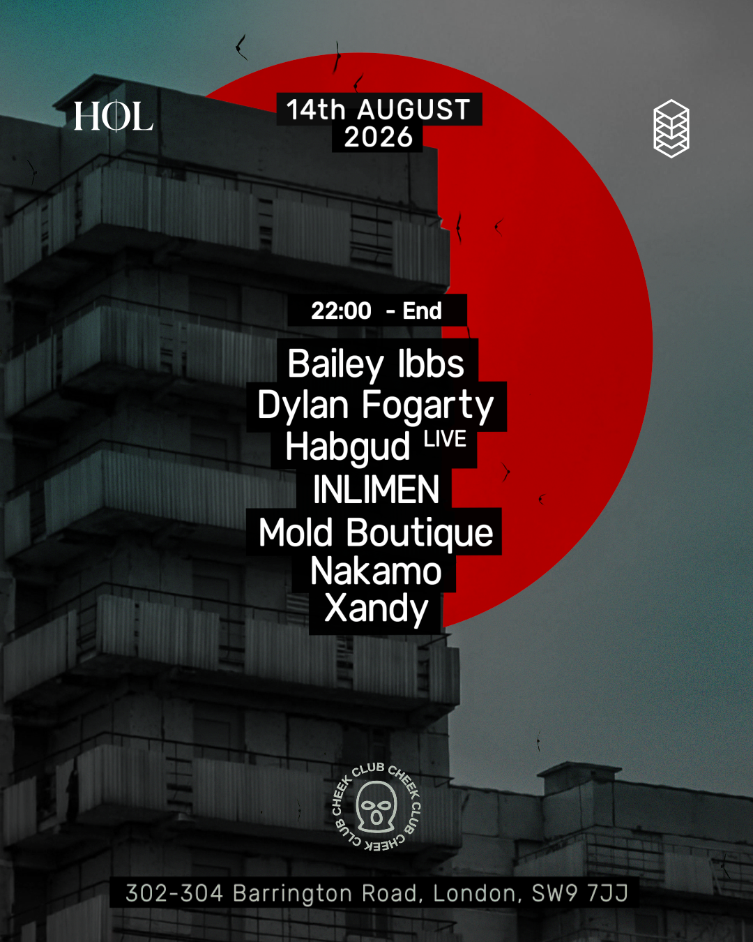 STRUCTURE x HØL: Bailey Ibbs b2b Dylan Fogarty, INLIMEN, Habgud (live), Nakamo + more event poster