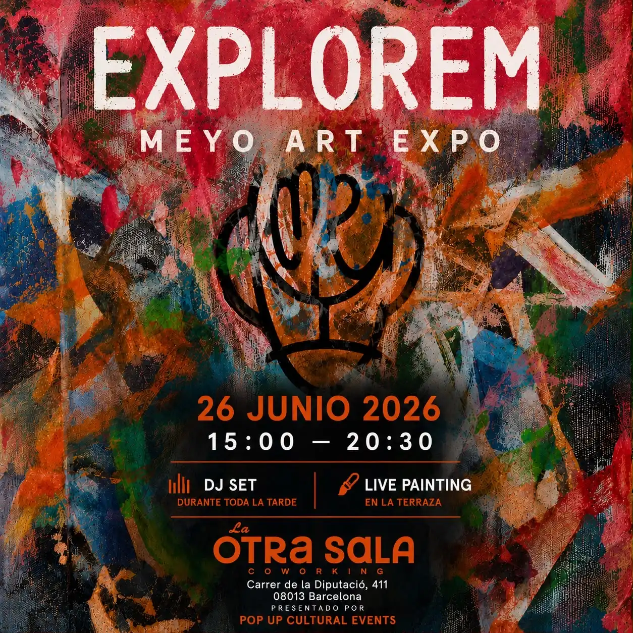 CONTEMPORARY ART EXHIBITION & LIVE PAINTING EXPERIENCE event poster