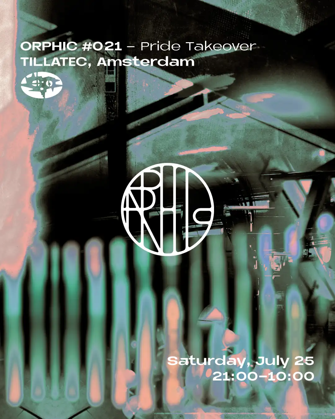 Orphic #21 Pride Takeover event poster