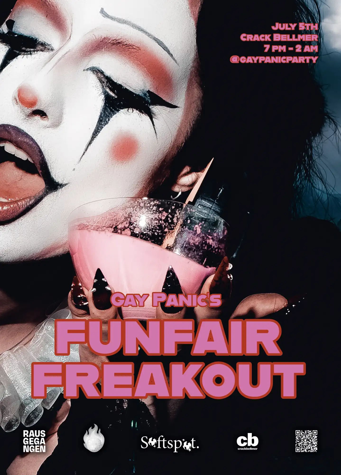 GAY PANIC: Funfair Freakout event poster