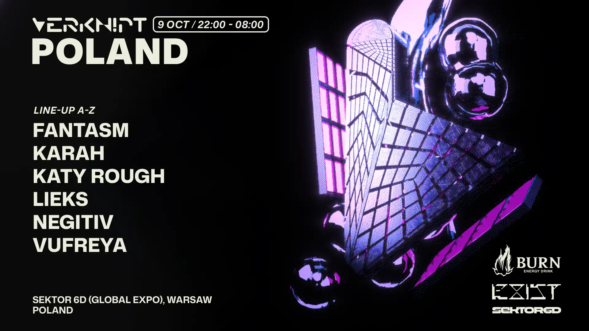 VERKNIPT Poland - Warsaw event poster