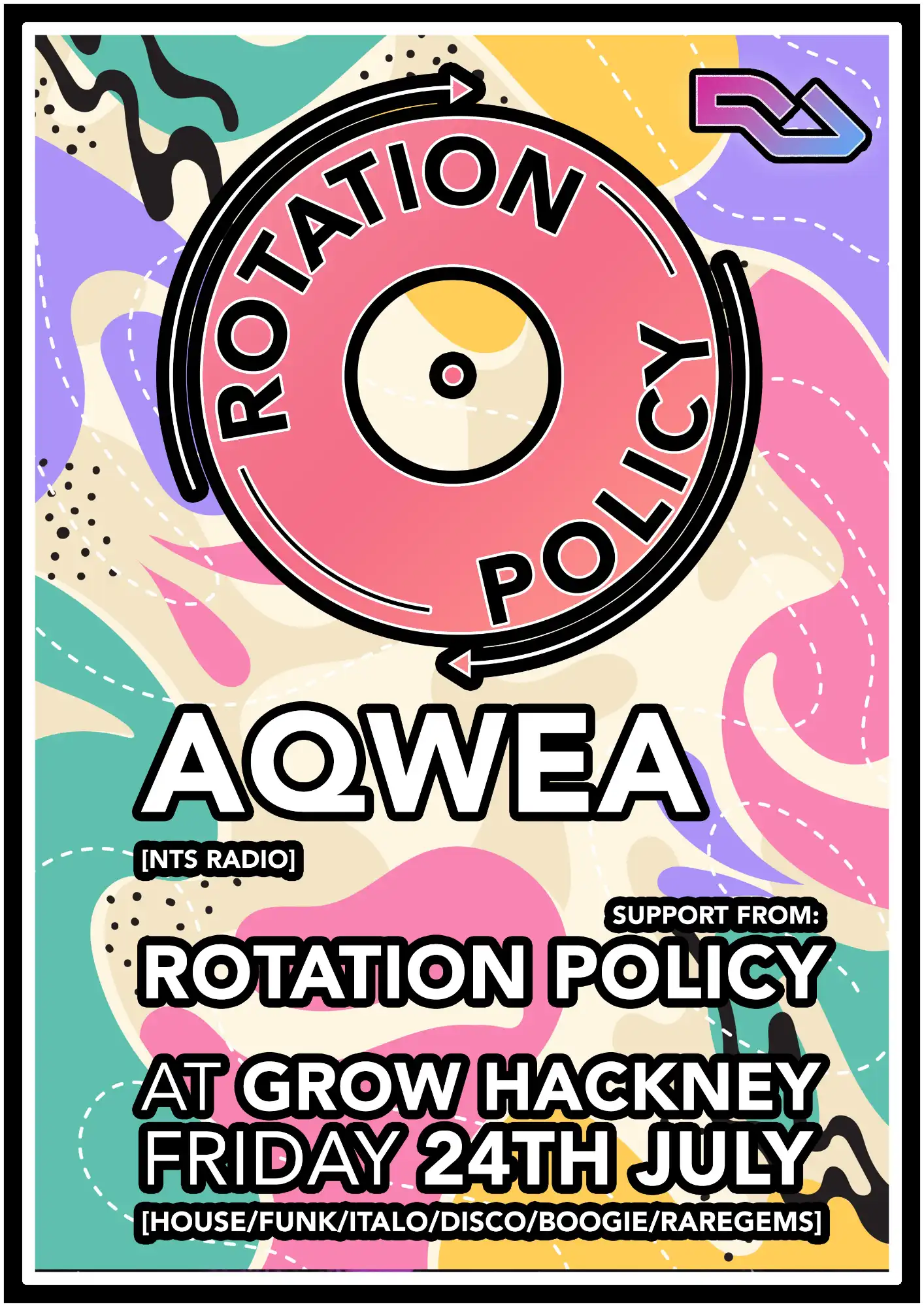 Rotation Policy with Aqwea event poster
