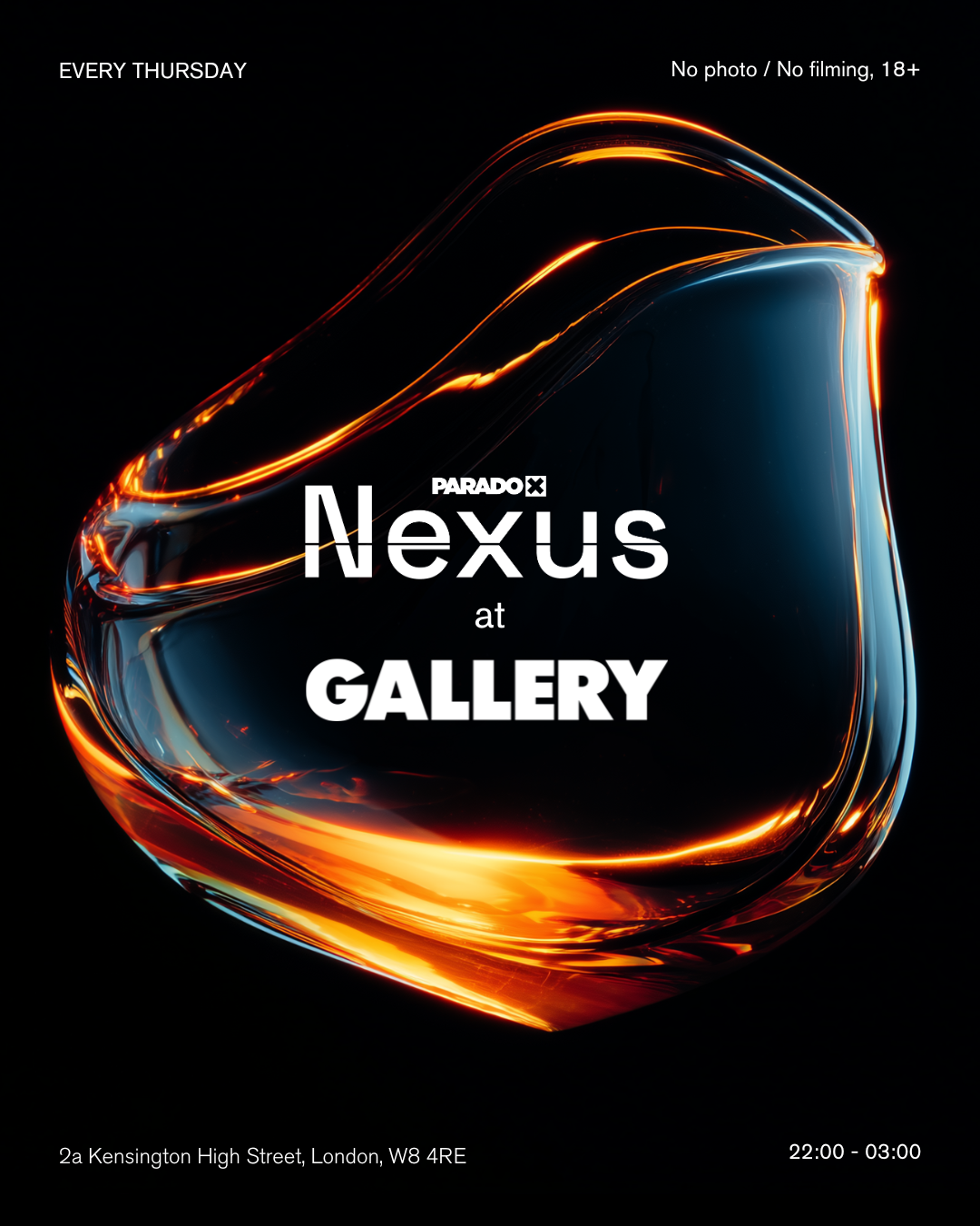 Paradox Nexus - Thursdays event poster
